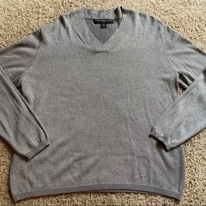 Josephine Chaus Size 1X Womens Sweater Gray Silver Shimmer Throughout